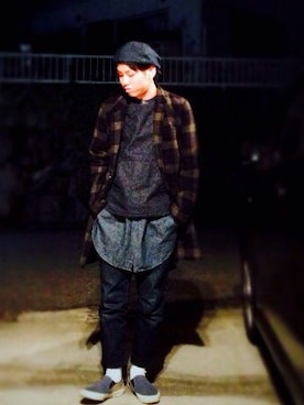 けーちゃんさん（メンズ・168cm）の冬コーディネート