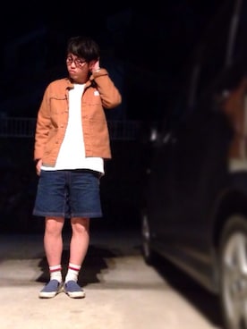 「POINTER BRAND（ポインターブランド）のアイテム（ジャケット/アウター）」を使った、けーちゃんさん（メンズ・168cm）の春コーディネート