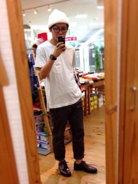 「グレーパンツ」｜けーちゃんさん（メンズ・168cm）の夏コーディネート