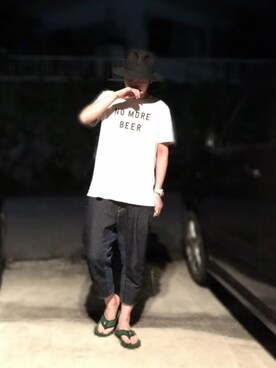 「BRONTE（ブロンテ）のアイテム」を使った、けーちゃんさん（メンズ・168cm）の夏コーディネート