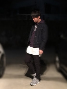 パーカーを使った ネイビー ネイビー のメンズ人気ファッションコーディネート Wear