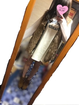 「nice claup」｜「アイテム（ブーティ）」を使った、なほぴ。さん（レディース・154cm）の秋コーディネート