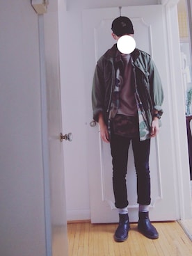 「URBAN RESEARCH（アーバンリサーチ）のアイテム（ブーツ）」を使った、dさん（メンズ・185cm）の冬コーディネート