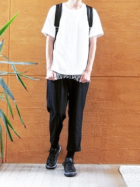 dさん（メンズ・185cm）の夏コーディネート