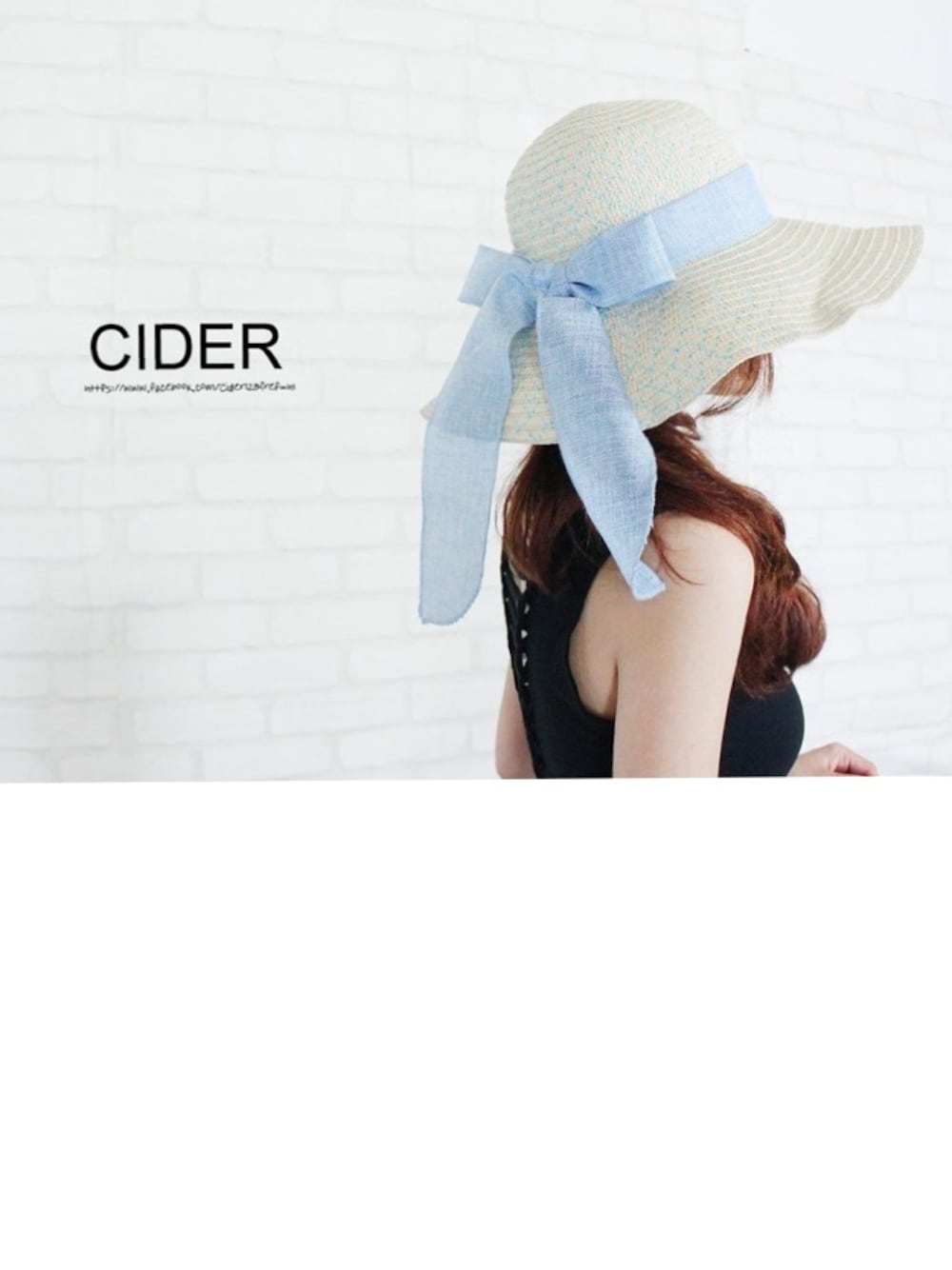 「<br>、summer、Cider」｜「アイテム（サンバイザー、ブルー系）」を使った、Ciderさん（レディース・160cm）の夏コーディネートの1枚目の写真