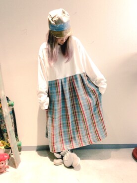 「アイテム（ワンピース/ドレス）」を使った、HANAさん（レディース・155cm）の秋コーディネート