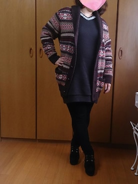 「Eddie Bauer（エディーバウアー）のアイテム（その他アウター）」を使った、megumilk7722さん（レディース・158cm）の冬コーディネート