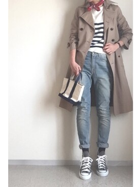「PINCEAU（パンソー）のアイテム」を使った、minminmaaaさん（レディース・168cm）の冬コーディネート