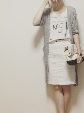 「PINCEAU（パンソー）のアイテム」を使った、minminmaaaさん（レディース・168cm）の夏コーディネート