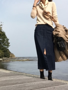 「PINCEAU（パンソー）のアイテム」を使った、minminmaaaさん（レディース・168cm）の春コーディネート