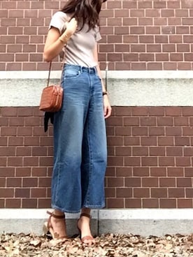 「OLD NAVY（オールドネイビー）のアイテム（サンダル）」を使った、minminmaaaさん（レディース・168cm）の夏コーディネート