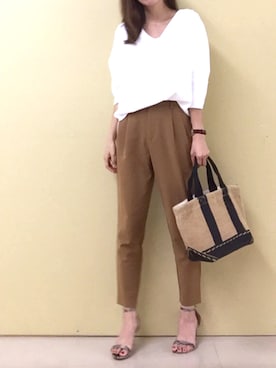 「Fil Daraignee（フィルダレニエ）のアイテム」を使った、minminmaaaさん（レディース・168cm）の夏コーディネート