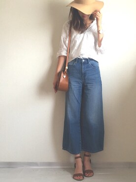 「OLD NAVY（オールドネイビー）のアイテム（サンダル）」を使った、minminmaaaさん（レディース・168cm）の夏コーディネート