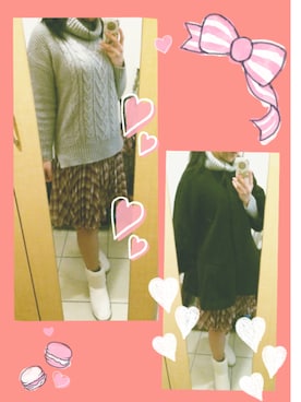 ちゅなさん(レディース・155cm)の冬コーディネート