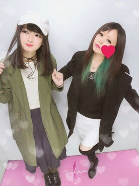 「SPINNS（スピンズ）のアイテム（トレンチコート）」を使った、たむたむさん（レディース・161cm）の秋コーディネート