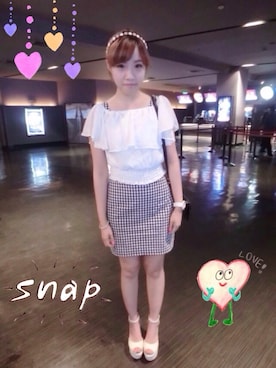Alina Changさん(レディース・161cm)の夏コーディネート