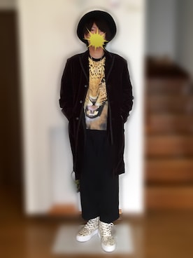 「LEPSIM（レプシィム）のアイテム（帽子）」を使った、アザミさん（メンズ・175cm）の冬コーディネート