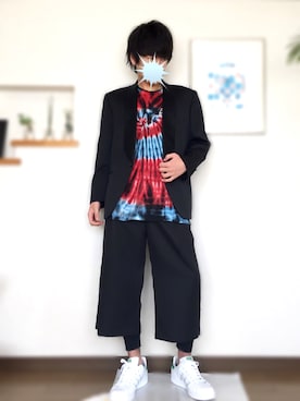 「Yves Saint Laurent（イヴサンローラン）のアイテム（テーラードジャケット）」を使った、アザミさん（メンズ・175cm）の春コーディネート