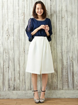 「ガウチョパンツ」｜INGNI STORE(イングストア）さん（レディース・166cm）の春コーディネート