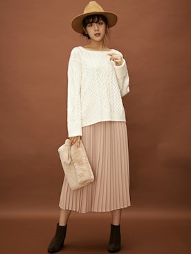 「パステルコーデ」｜「アイテム（その他）」を使った、INGNI STORE(イングストア）さん（レディース・171cm）の秋コーディネート