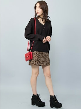 「アイテム（スカート、その他）」を使った、INGNI STORE(イングストア）さん（レディース・166cm）の秋コーディネート