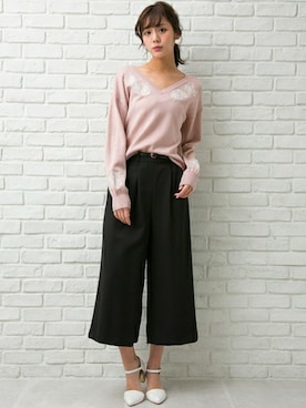 「ビジューニット」｜INGNI STORE(イングストア）さん（レディース・171cm）の冬コーディネート