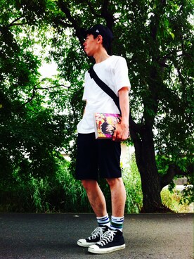 「アイテム（本）」を使った、Heroさん（メンズ・173cm）の夏コーディネート