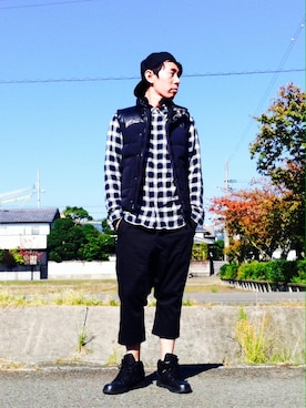 「Undercoverism（アンダーカバイズム）のアイテム（キャップ）」を使った、Heroさん（メンズ・173cm）の秋コーディネート