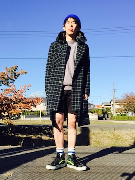 「SISE（シセ）のアイテム（その他アウター）」を使った、Heroさん（メンズ・173cm）の秋コーディネート