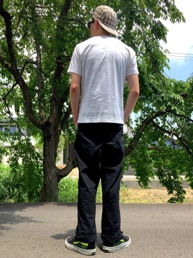 「HECTIC（ヘクティク）のアイテム（帽子）」を使った、Heroさん（メンズ・173cm）の春コーディネート