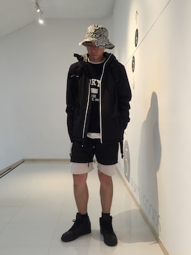 「SISE（シセ）のアイテム（スウェット）」を使った、Heroさん（メンズ・173cm）の秋コーディネート