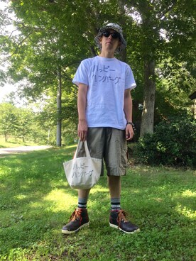 「MWOBHM（エムダブリューオービーエイチエム）のアイテム」を使った、Heroさん（メンズ・173cm）の秋コーディネート