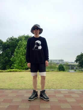 「Undercoverism（アンダーカバイズム）のアイテム（スウェット）」を使った、Heroさん（メンズ・173cm）の春コーディネート
