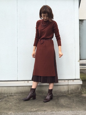 maeさん（レディース・172cm）の秋コーディネート