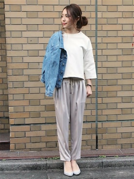 「トレンドコーデ」｜「アイテム（その他アウター）」を使った、ちぃさん（レディース・165cm）の冬コーディネート