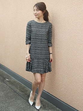 「ミニワンピ」｜ちぃさん（レディース・165cm）の夏コーディネート