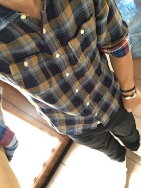 「CABANE de ZUCCa（カバンドズッカ）のアイテム（アナログ腕時計）」を使った、ふる〜いの着るヤツ。さん（メンズ・173cm）の秋コーディネート