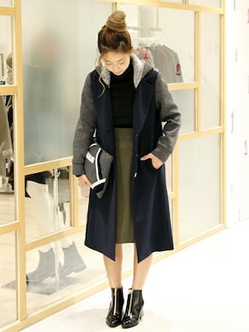 「フード」｜ana_cさん（レディース・155cm）の秋コーディネート