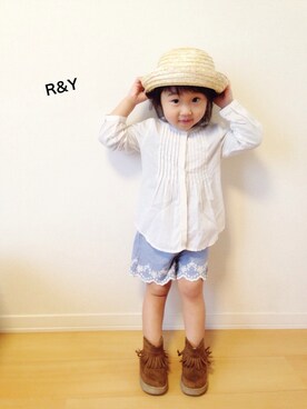 「おめかしコーデ」｜R&Y_mamaさん（キッズ・90cm）の春コーディネート