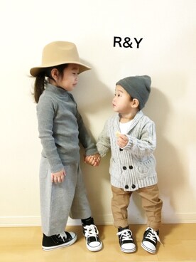 「お正月」｜R&Y_mamaさん（キッズ・90cm）の冬コーディネート