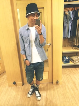 「アイテム（タイツ/ストッキング）」を使った、Fu_yangさん（メンズ・174cm・20代）の夏コーディネート