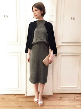 「アパートバイローリーズ」｜「アイテム（ブルゾン）」を使った、mahoさん（レディース・170cm）の春コーディネート
