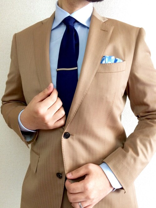 あらたくん 鎌倉シャツのネクタイを使ったコーディネート Wear