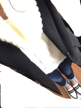「ENVYM（アンビー）のアイテム（チェスターコート）」を使った、Kanariさん（レディース・160cm）の冬コーディネート