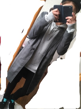 「ENVYM（アンビー）のアイテム（チェスターコート）」を使った、Kanariさん（レディース・160cm）の冬コーディネート