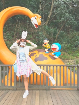 「春物」｜「アイテム（財布/小物）」を使った、orin♡さん（レディース・155cm）の春コーディネート