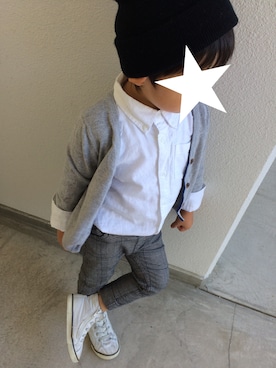 「babyGAP（babyGAP）のアイテム（シューズ）」を使った、y.iさん（キッズ・100cm）の秋コーディネート