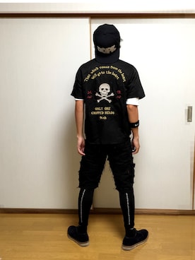 「背中で語る」｜Vinnyさん（メンズ・163cm）の秋コーディネート