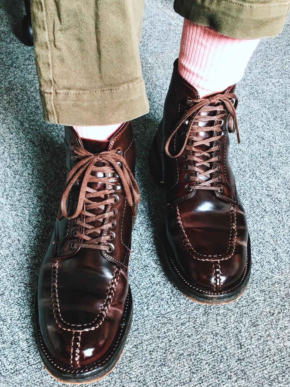 「ALDEN、オールデン、タンカーブーツ、ユニクロ、UNIQLO」｜「ALDENのアイテム（ブーツ、ブラウン系）」を使った、kooltさん（メンズ・173cm）の秋コーディネートの1枚目の写真
