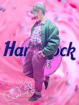 「80s」｜「アイテム（その他アウター）」を使った、아이🌈💕さん（レディース・154cm）の春コーディネート